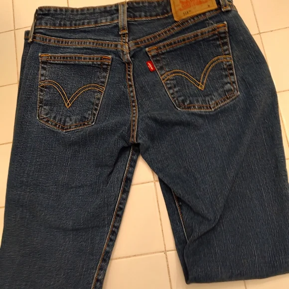 Levi's Dark Blue Denim Jeans - Picture 3 of 8